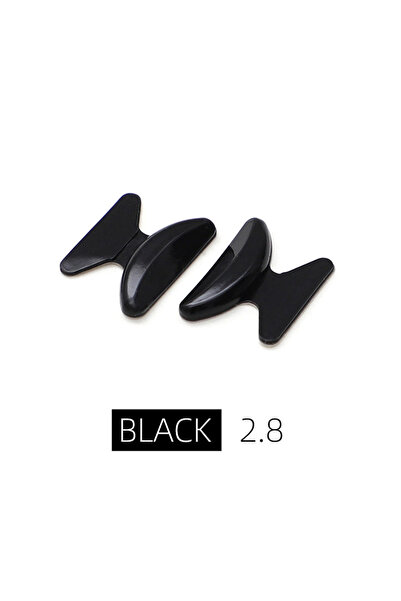 Choice 2.8mm Black 5 Pairs Silicone Anti Slip Silicone Nose Pad For Eyeglasse...