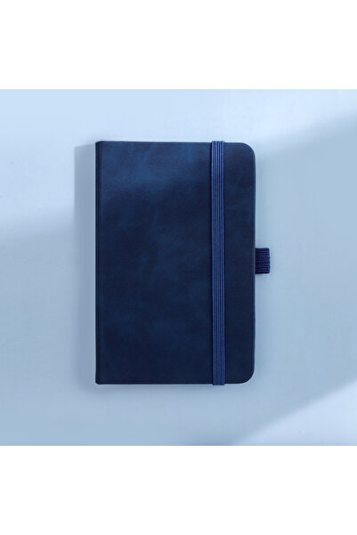 Choice A6 Blue A6 Size Business Portable Notebook, Pu Leather Cover with Stra...