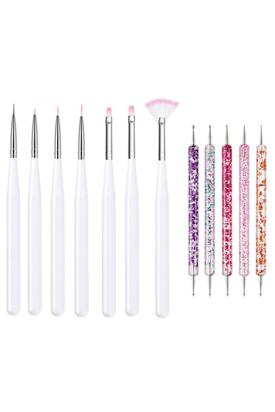 Choice1 15 5/20Pcs Nail Art Brush Design Tip Painting Drawing Carving Dotting...