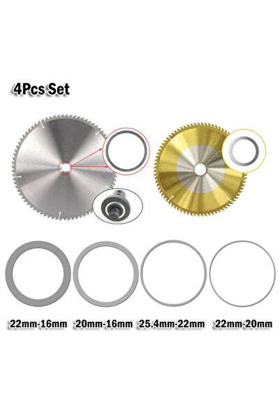 Choice 4Pcs Set Circular Saw Rings Reducing Ring Conversion Ring Adapter Wash...