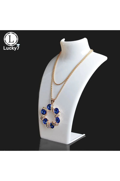 Choice1 White Acrylic Mannequin Necklace Jewelry Display Holder Pendant Earri...