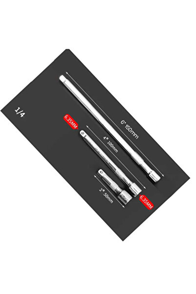 Choice 3pcs 1-4 3Pcs/set 1/4" 3/8" 1/2" Drive Extension Set Socket Ratchet Wr...