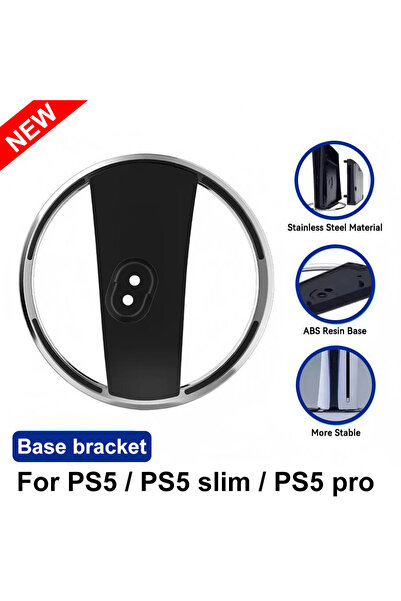 Choice4 NEW-Black For PS5 slim Vertical Stand Game Console Base Bracket Metal...
