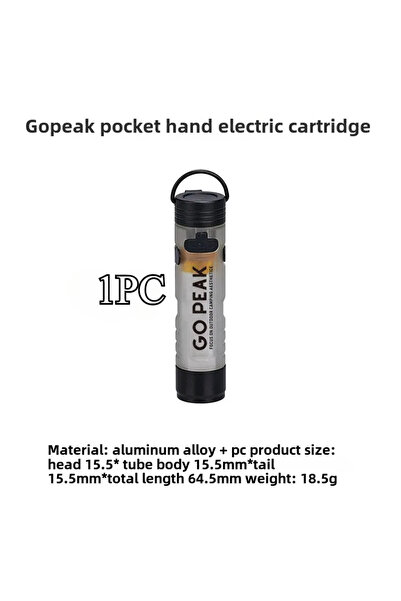 Choice1 1PC White GOPEAK 5050 LED Small Light Key Clip Cap with 7 Colors Outd...