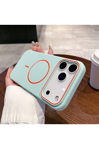 Choice61 iPhone 15 Pro Max light green Luxury Magnetic Matte Soft Phone Case ...