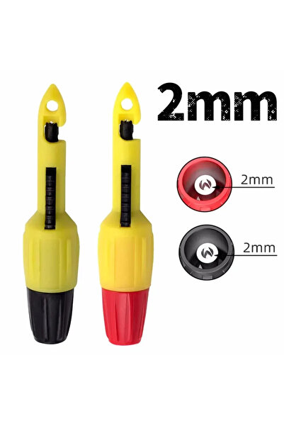 Choice 2PCS 2mm 2PCS Insulation Wire Piercing Puncture Probe Test Hook Clip w...