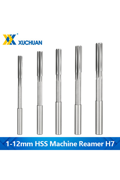 Choice6 5mm 1PC HSS Reamer Chucking Machining Tool Straight Flute H7 Shank Di...