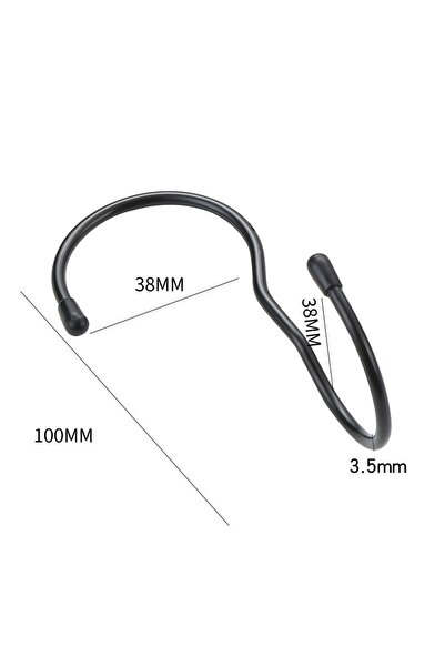 Choice 8PCS black S Shape Hooks for Closet Hanging Twist Design Metal Bags Ha...