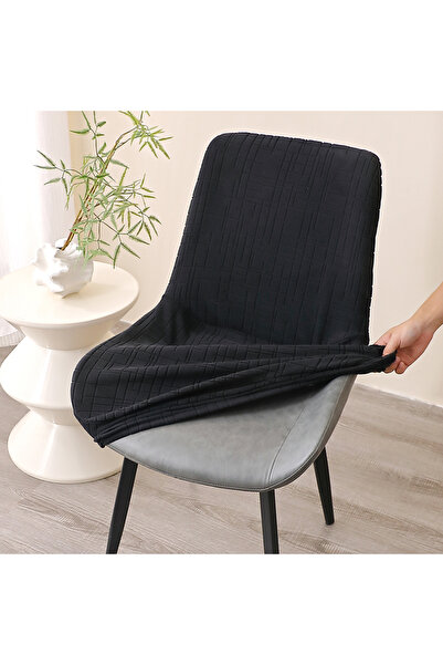 Choice1 1pc A5 chair cover 1/2pcs Nordic Curved Dinning Chair Covers Anti-dir...
