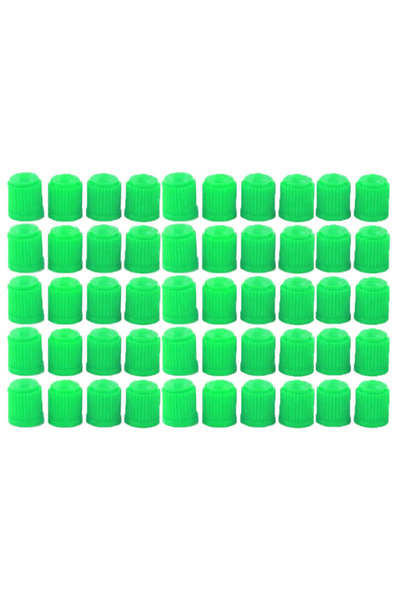 Choice25 100pcs Green Car Tire Valve Stem Caps Plastic Tyre Valve Dust Caps U...