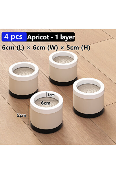 Choice Apricot 1L 4pcs Stackable Furniture Heightening Foot Pads: Table Foot ...