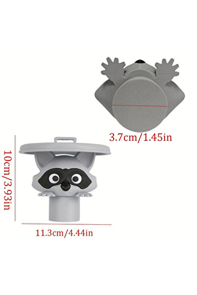 Choice 10x11.3 CM GRAY G5200B 1Pc Adorable 3D Printed Raccoon Toilet Roll Hol...