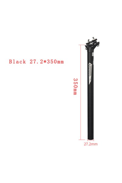 Choice Black 27.2x350mm LUNJE Mountain Road Bicycle Seatpost Ultralight Alumi...