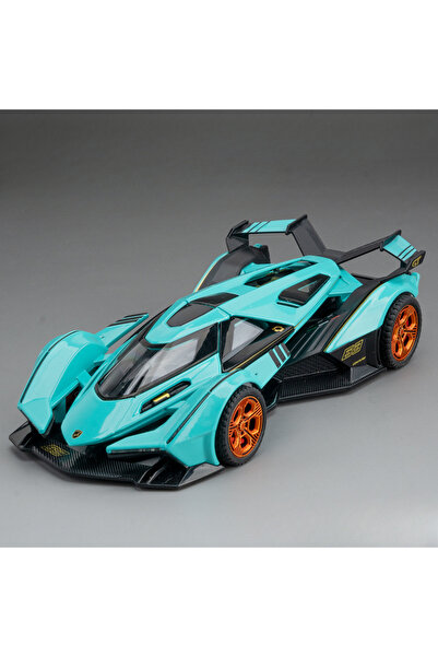 Choice1 Blue 1:32 Lambor V12 GT Super Car Model Toy Metal Diecast Pull Back M...