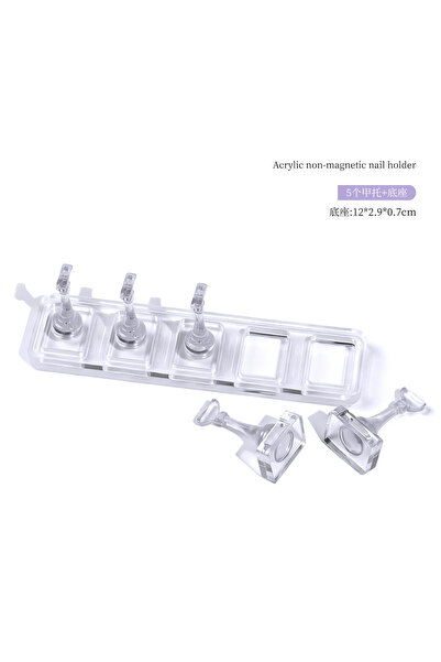 Choice4 03-5Grids 5/10Grid Non-Magnetic Nail Acrylic Display Stand Transparen...