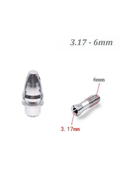 Choice 1pcs 3.17-6mm 2mm/3mm/3.17mm/4mm/5mm/6mm Aluminum Bullet Propeller Ada...