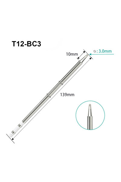 Choice9 T12-BC3 T12 Tip Series Soldering Iron For Hakko FX951 STC STM32 FX-95...