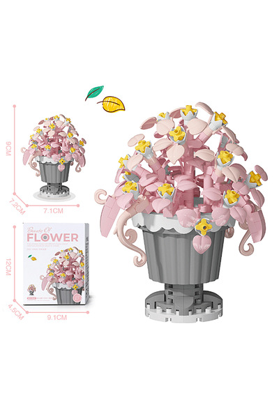 Choice6 No box 7224 Creative Building Block Bouquet, Eternal Flower Plant Pot...