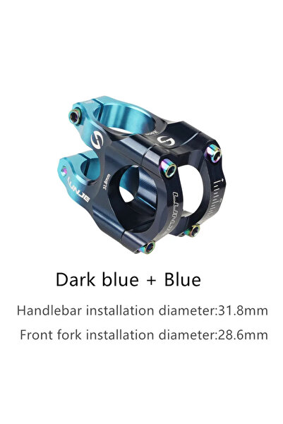 Choice DarkBlue Blue MTB Road Bike Stem CNC Mountain Bicycle Bridge Short Pow...