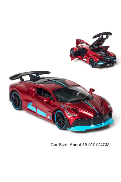 Choice5 Divo Red 1:32 Bolide Divo Metal Diecast Car Model Toy Pull Back Music...