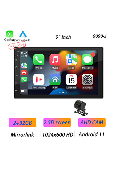 Choice3 راديو سيارة 9 بوصة 2.5D AHD BQCC رباعي النواة 2 دين، أندرويد أوتو، كا...