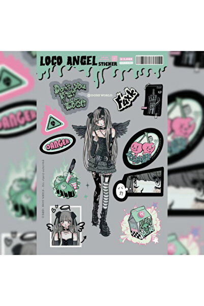 Choice10 01 Korean DOMI Cartoon Sweet Cool Girl Character Stickers Hand Accou...