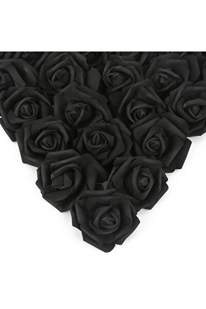 Choice16 50Pcs Black 30/50Pcs Artificial Bridal Bouquet Foam Rose Flower Head...