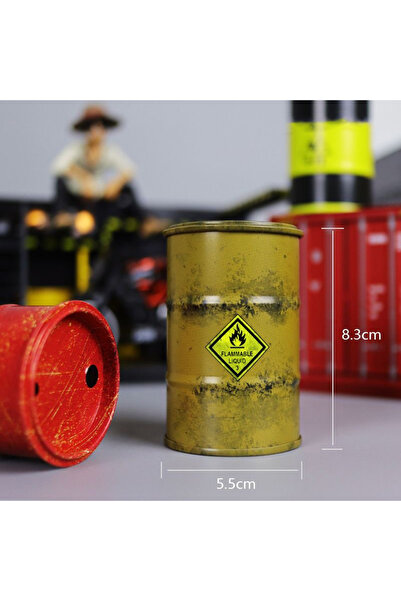 Choice7 F Iron Mini Oil Drum Model Chemistry Oil Drum Model Car Model Desktop...