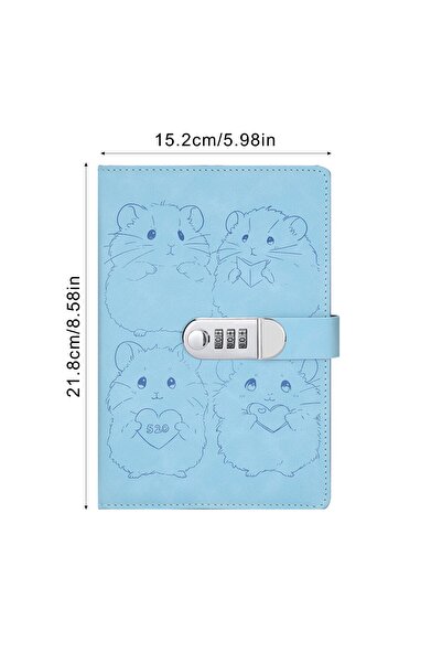 Choice4 A5 1 1spc A5 Cute Girl Style Diary with Lock Password Book Thick Crea...