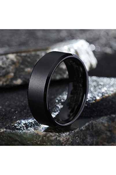Choice 9 black Stainless Steel Rings for Men, Colors: Black Golden Silvery Co...