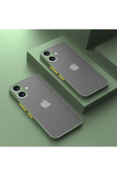 Choice iPhone 16 Green Luxury Armor Bumper Shockproof Case For iPhone 17 16 1...