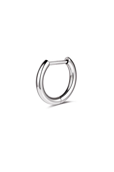 Choice7 1pcs A Silvery 2.0x8mm G23 Titanium Hoop Earrings 18G Small Huggie Ho...