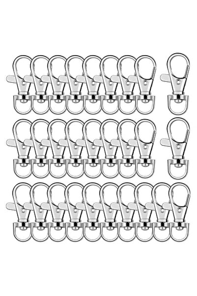 Choice22 60PCS Silvery 5/15/30/60/100PCS Keychain Hook Clip Swivel Lobster Cl...