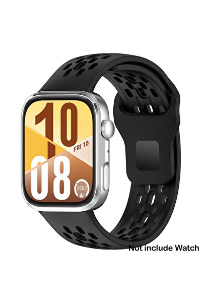 Choice14 For Huawei Fit 4 black Breathable Silicone Strap For Watch Fit 4 Pro...