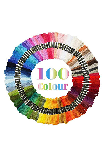 Choice 100 Colors 50/100/200 Skeins Per Pack Rainbow Color Embroidery Floss C...