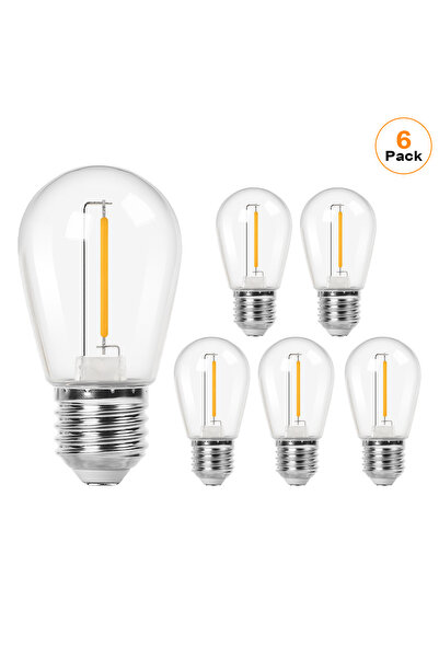 Choice 1 وات نعم E27 220 فولت 6 قطع S14 1 وات سلسلة مصابيح LED تعادل 11 وات ق...
