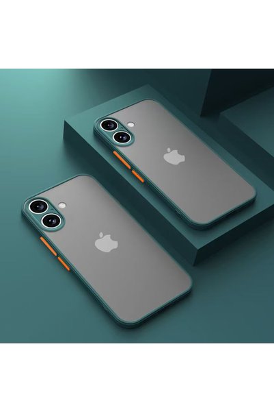 Choice iPhone17 Dark Green Luxury Armor Bumper Shockproof Case For iPhone 17 ...