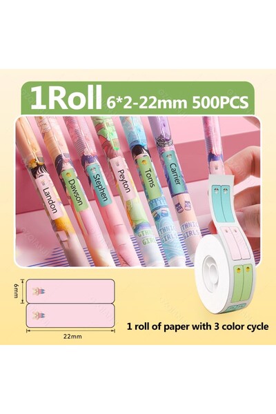 Choice19 Cartoon 6x2-22 Label Paper Self-Adhesive For Niimbot D110 D11 D11H D...