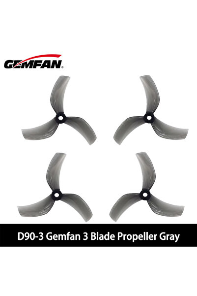 choice2 2pairs Gray 2pairs Gemfan D90 D90-3 3Blade 90mm 3.5inch Propeller M5 ...