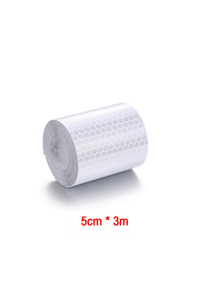 Choice white-3m 5cm 1/3/5/10/20m Reflective Tape Safety Warning Solid Color H...