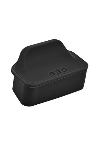 choice2 BLACK SEAMETAL Silicone Car OBD Port Dust Cover Handle Design OBD Por...