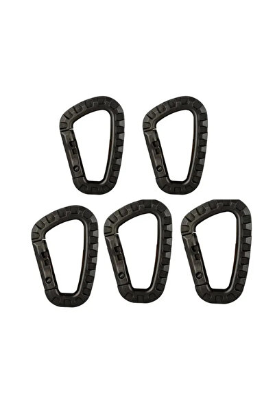 Choice Black 5pcs 1-10Pcs tactical carabiner Clips Accessories D-Ring Buckle ...