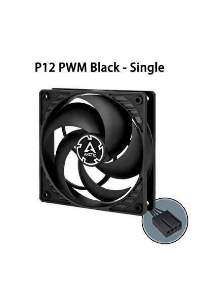 Choice1 NO RGB black Arctic P12 PWM BK ARCTIC P12 PWM Fan, 120mm Case Fan wit...