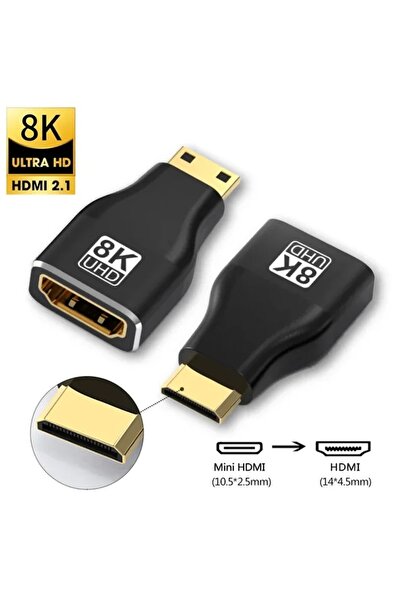 Choice محول HDMI 2.1 بدقة 8K من Mini HDMI إلى HDMI من MIZIQIER محول HDMI 2.1 ...