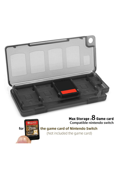 Choice1 حافظة بطاقات ألعاب محمولة 8 في 1 من داتا فروج باللون الأسود متوافقة م...