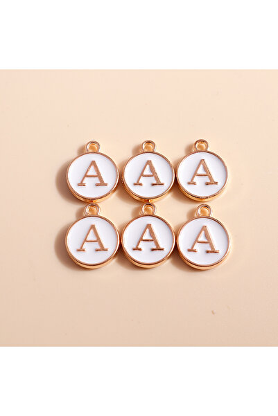 Choice WHITE A 10pcs Cute Mini White Alphabet 26 Letters Charms Pendants for ...