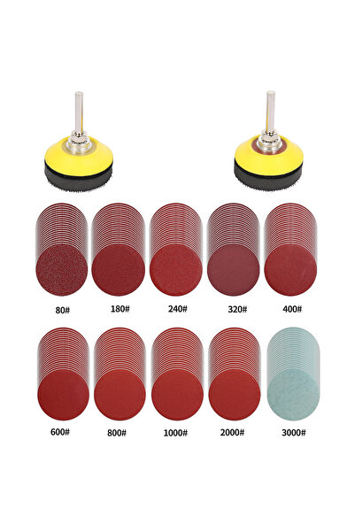 Choice1 B 200Pcs 120/240Pcs 2Inch 50mm Sanding Discs Pads 60-3000 Grit Abrasi...