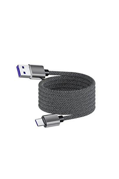 Choice1 كابل شحن مغناطيسي سريع من USB إلى C بقوة 65 واط، مضاد للالتفاف، مع وص...