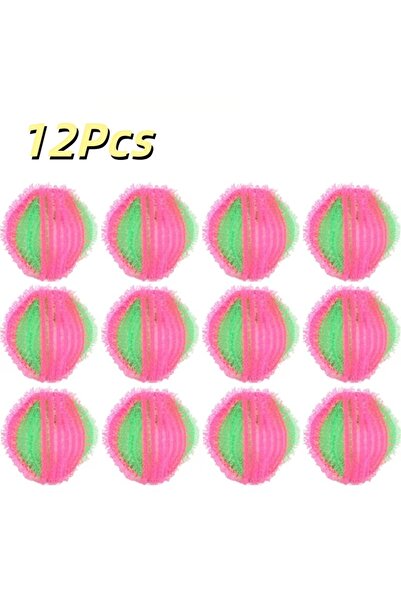 Choice1 Red Green-12Pcs 6/12 Pcs Laundry Pet Hair Filter Balls Lint Remover W...