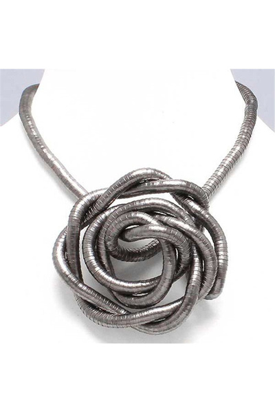 Choice 90cm black 5mm 90cm Iron Flexible Twisted Jewelry Bendable Snake Neckl...